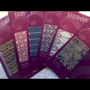 Jamberry nail wraps - hearts & baseball